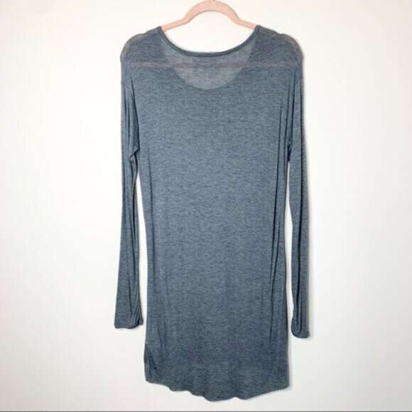 Free People One Teaspoon Soho Dress Wool Blend Long Sleeves Dark Grey Small - Picture 12 of 13